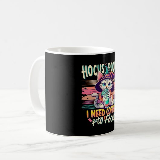 Hocus Focus - Ich brauche Kaffee, um mich zu konze Kaffeetasse (Vorderseite Links)