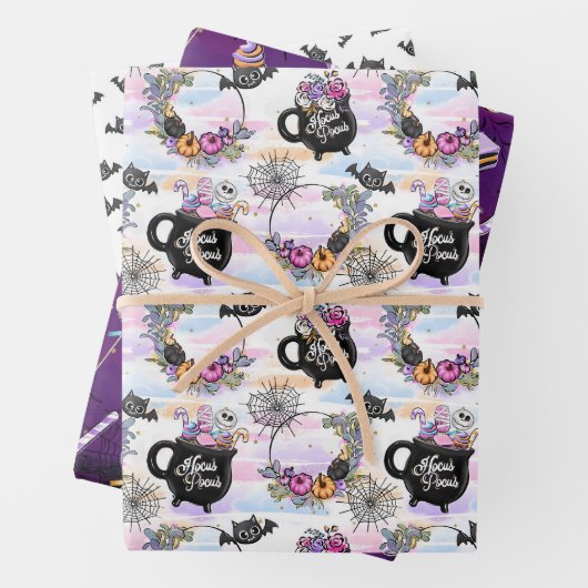 Hocus Halloween Bright Geschenkpapier Set (Beispiel)