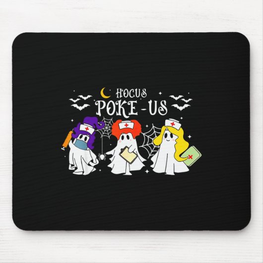Hocus Ke-us Witch Nurse Halloween Medical Lab Tech Mousepad (Vorne)
