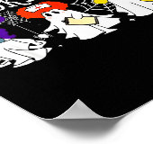 Hocus Ke-us Witch Nurse Halloween Medical Lab Tech Poster (Ecke)