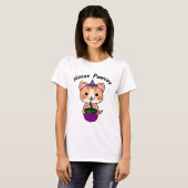 Hocus Pawcus - Ginger Tabby Cat - Black Writing T-Shirt (Vorne ganz)