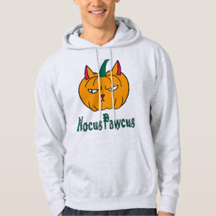 Hocus pawcus Halloween-Kürbis Ingwerkatze Magie Hoodie