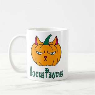 Hocus pawcus Halloween-Kürbis Ingwerkatze Magie Kaffeetasse