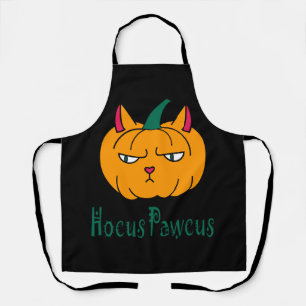 Hocus pawcus Halloween-Kürbis Ingwerkatze Magie Schürze