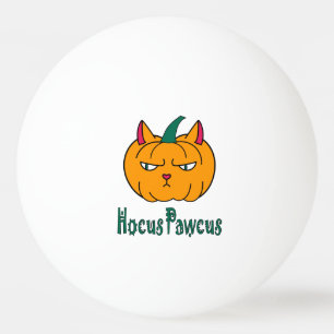 Hocus pawcus Halloween-Kürbis Ingwerkatze Magie Tischtennisball