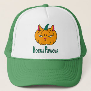 Hocus pawcus Halloween-Kürbis Ingwerkatze Magie Truckerkappe