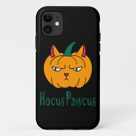 Hocus pawcus Halloween Kürbisinger Katzenmagie Case-Mate iPhone Hülle (Rückseite)