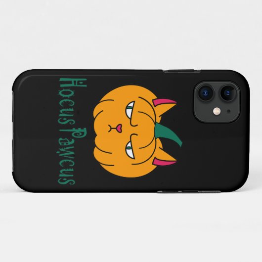 Hocus pawcus Halloween Kürbisinger Katzenmagie Case-Mate iPhone Hülle (Rückseite (Horizontal))
