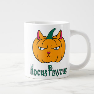 Hocus pawcus Halloween Kürbisinger Katzenmagie Jumbo-Tasse