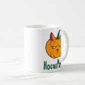 Hocus pawcus Halloween Kürbisinger Katzenmagie Kaffeetasse (VorderseiteRechts)