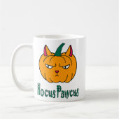 Hocus pawcus Halloween Kürbisinger Katzenmagie Kaffeetasse (Links)