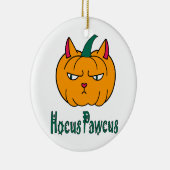Hocus pawcus Halloween Kürbisinger Katzenmagie Keramik Ornament (Rechts)
