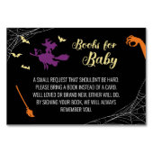 Hocus Pocus Baby Showbücher für Babykarte Tischnummer (Vorderseite)