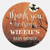 Hocus Pocus Baby Shower Circle Sticker (Vorderseite)