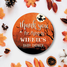Hocus Pocus Baby Shower Circle Sticker