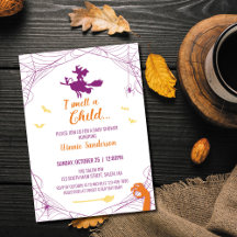 Hocus Pocus Baby Shower Einladung