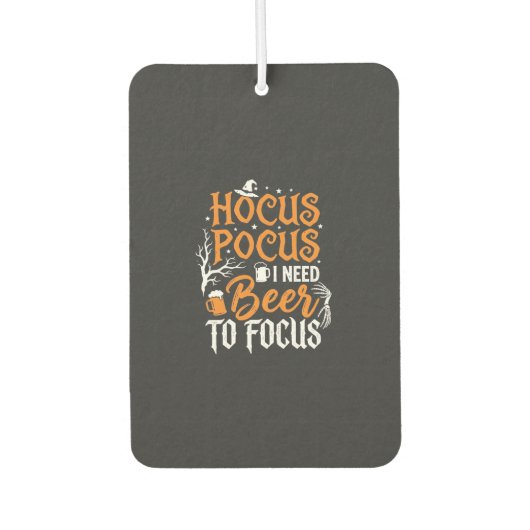 Hocus Pocus Bier Halloween Design_1 Autolufterfrischer (Vorderseite)