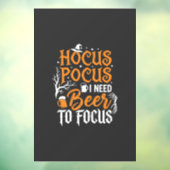 Hocus Pocus Bier Halloween Design_1 Fensteraufkleber (Blatt 3)