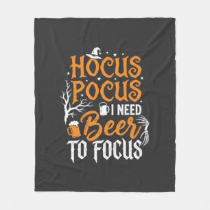 Hocus Pocus Bier Halloween Design_1 Fleecedecke