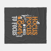 Hocus Pocus Bier Halloween Design_1 Fleecedecke (Vorderseite (Horizontal))