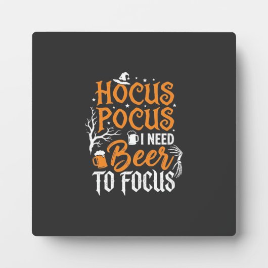 Hocus Pocus Bier Halloween Design_1 Fotoplatte (Vorderseite)