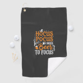 Hocus Pocus Bier Halloween Design_1 Golfhandtuch (Insitu)