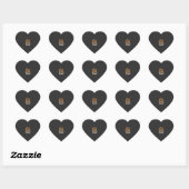 Hocus Pocus Bier Halloween Design_1 Herz-Aufkleber (Blatt)