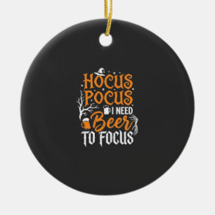 Hocus Pocus Bier Halloween Design_1 Keramik Ornament