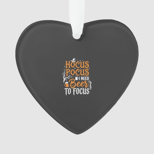 Hocus Pocus Bier Halloween Design_1 Ornament (Vorderseite)