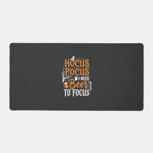 Hocus Pocus Bier Halloween Design_1 Schreibtischunterlage (Vorderseite)