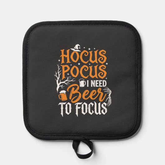 Hocus Pocus Bier Halloween Design_1 Topflappen (Vorderseite)
