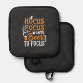 Hocus Pocus Bier Halloween Design_1 Topflappen (Vorderseite/Rückseite)