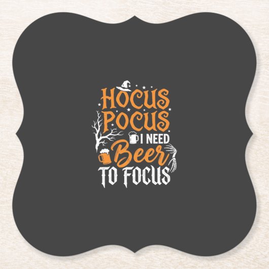 Hocus Pocus Bier Halloween Design_1 Untersetzer (Vorderseite)