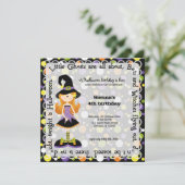 Hocus Pocus Birthday Party Einladung (Stehend Vorderseite)