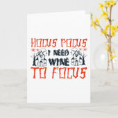 Hocus Pocus bis Focus Karte (Gelbe Blume)