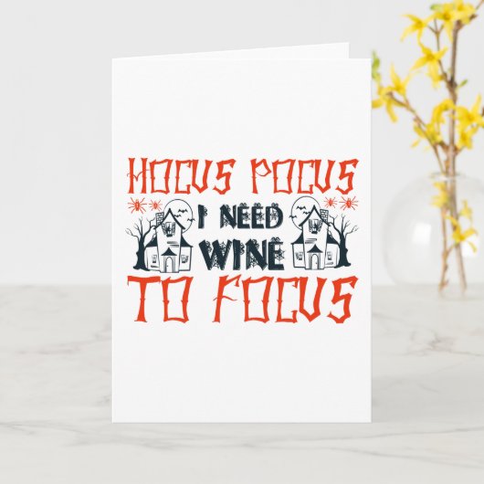 Hocus Pocus bis Focus Karte (Gelbe Blume)