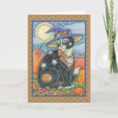 HOCUS POCUS BLACK CAT HALLOWEEN GREETING CARD Vers Karte (Vorderseite)