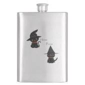 Hocus Pocus Black Cats Flachmann (Vorderseite)