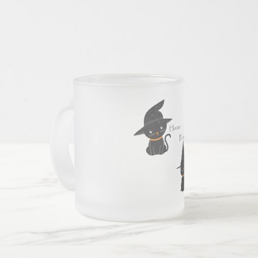 Hocus Pocus Black Cats Mattglastasse (Vorderseite Links)