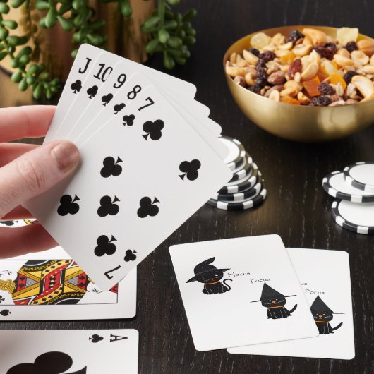 Hocus Pocus Black Cats Spielkarten (In Situ)