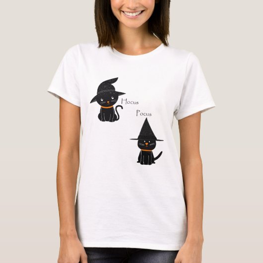 Hocus Pocus Black Cats T-Shirt (Vorderseite)