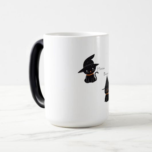 Hocus Pocus Black Cats Verwandlungstasse (Vorderseite Links)