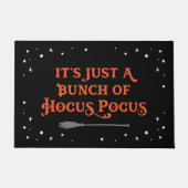 Hocus Pocus Black und Orange Halloween Zitat Fußmatte (Vorderseite)