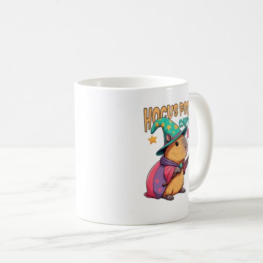 Hocus Pocus Capybara Halloween Kaffeetasse (VorderseiteRechts)