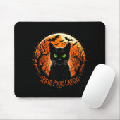 Hocus Pocus Catocus Halloween schwarze Katzenliebh Mousepad (Mit Mouse)