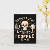 Hocus Pocus, den ich brauche Kaffee, um das Sonnen Karte (Gelbe Blume)
