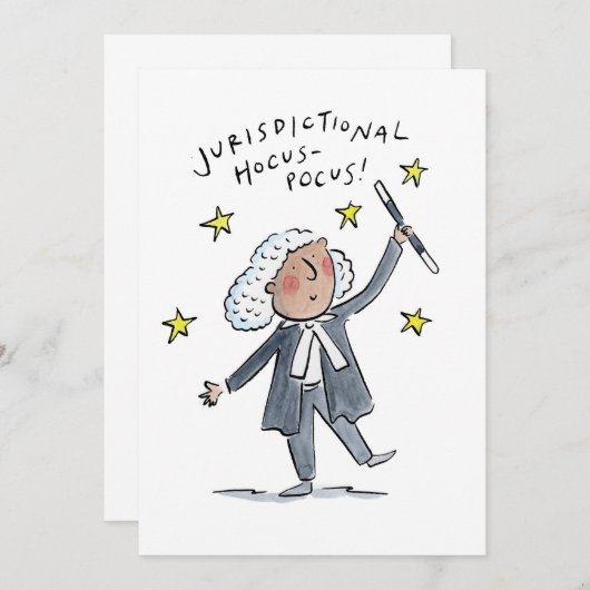 Hocus Pocus Einladung (Vorne/Hinten)