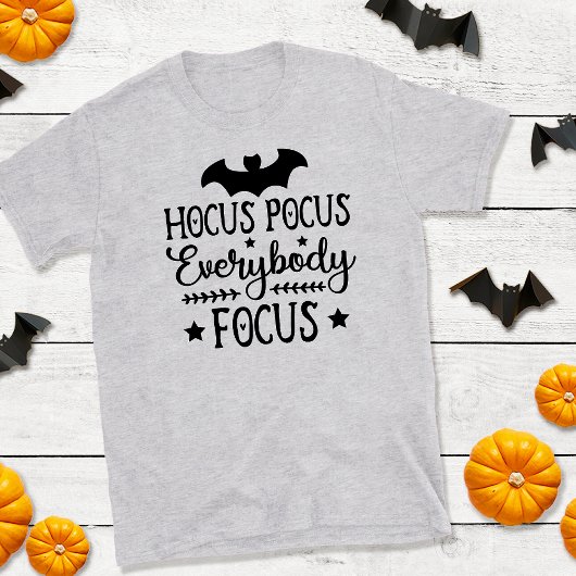 Hocus Pocus Everybody Focus Halloween Lehrer T-Shirt