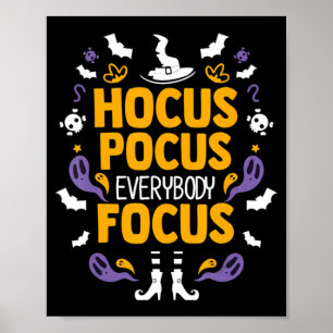 Hocus Pocus Everybody Fokus Halloween Outfit Hallo Poster