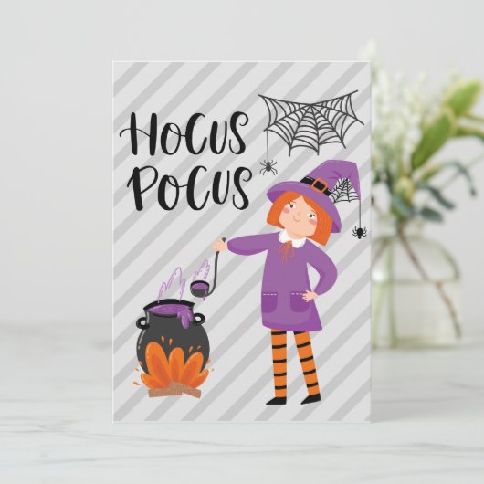 Hocus Pocus Feiertagskarte (Stehend Vorderseite)